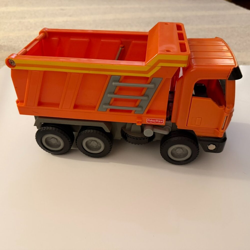 Toy Dump Truck with push lever dumping feature